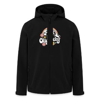 Anti Billionaires Smash the Oligarchy Funny - Recycelte Männer Softshell-Jacke von Stanley/Stella - Schwarz - Vorne - AI Model Male 185 light (185cm)