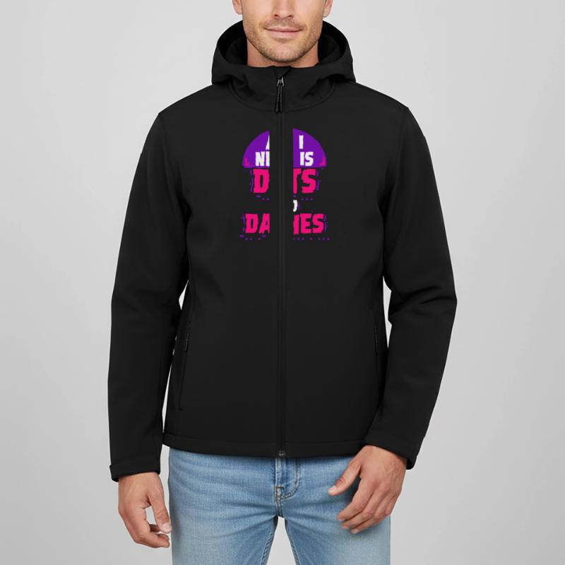 Morsecode Morse Code Dots And Dashes Men’s Recycled Softshell Jacket Discoverer by Stanley/Stella