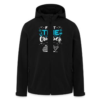 Erste Kreuzfahrt Spruch Kreuzfahrt Fan - Recycelte Männer Softshell-Jacke von Stanley/Stella - Schwarz - Vorne - AI Model Male 185 light (185cm)