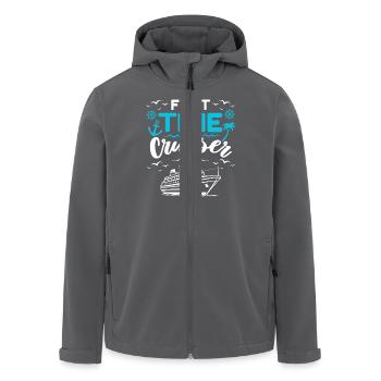 Erste Kreuzfahrt Spruch Kreuzfahrt Fan - Recycelte Männer Softshell-Jacke von Stanley/Stella - Anthrazit - Vorne - AI Model Male 185 light (185cm)