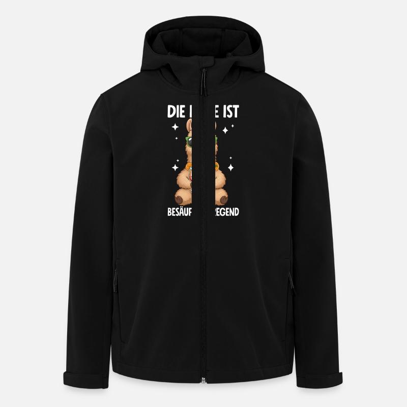 The situation is drunkenness - Men’s Recycled Softshell Jacket by Stanley/Stella - black