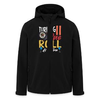 Sushi d’anniversaire 11 bâtonnets de wasabi - Veste softshell homme en polyester recyclé Stanley/Stella - noir - Devant - AI Model Male 185 light (185cm)