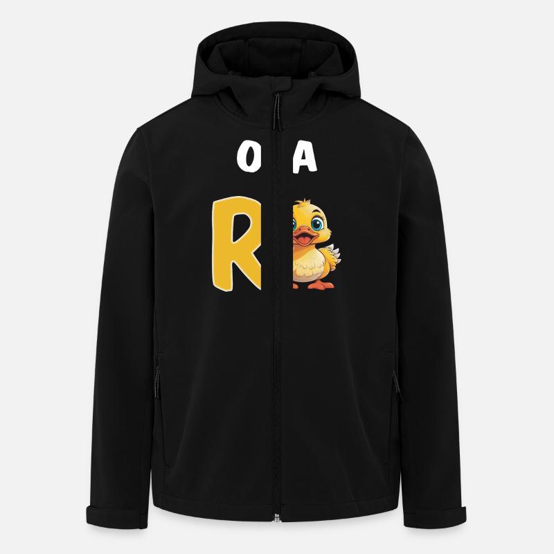 ENTE OPA IN RENTE - Recycelte Männer Softshell-Jacke von Stanley/Stella - Schwarz