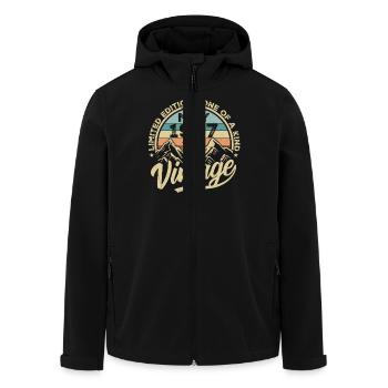 Anniversaire Vintage Mai 1997 original Mai 1997 - Veste softshell homme en polyester recyclé Stanley/Stella - noir - Devant - AI Model Male 185 light (185cm)