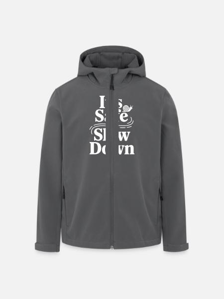 Therapy Affirmation Mindfulness Quote Feelings - Men’s Recycled Softshell Jacket by Stanley/Stella - black