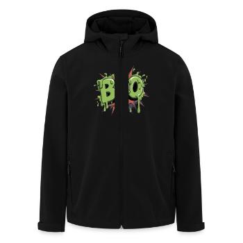 Spooky Boo pour les fans d’Halloween - Veste softshell homme en polyester recyclé Stanley/Stella - noir - Devant - AI Model Male 185 light (185cm)
