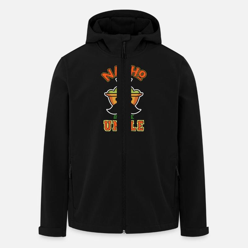 Nacho Average Onkel Lustig Humorvoller Spruch - Recycelte Männer Softshell-Jacke von Stanley/Stella - Schwarz