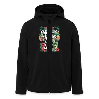 Gui et mojitos Noël en juillet - Veste softshell homme en polyester recyclé Stanley/Stella - noir - Devant - AI Model Male 185 light (185cm)