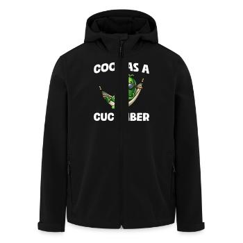 Cool as a cucumber Gurke Pickle Gurkenliebhaber - Recycelte Männer Softshell-Jacke von Stanley/Stella - Schwarz - Vorne - AI Model Male 185 light (185cm)