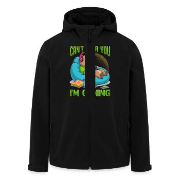 Capybara Gamer Gaming - Veste softshell homme en polyester recyclé Stanley/Stella - noir - Devant - AI Model Male 185 light (185cm)