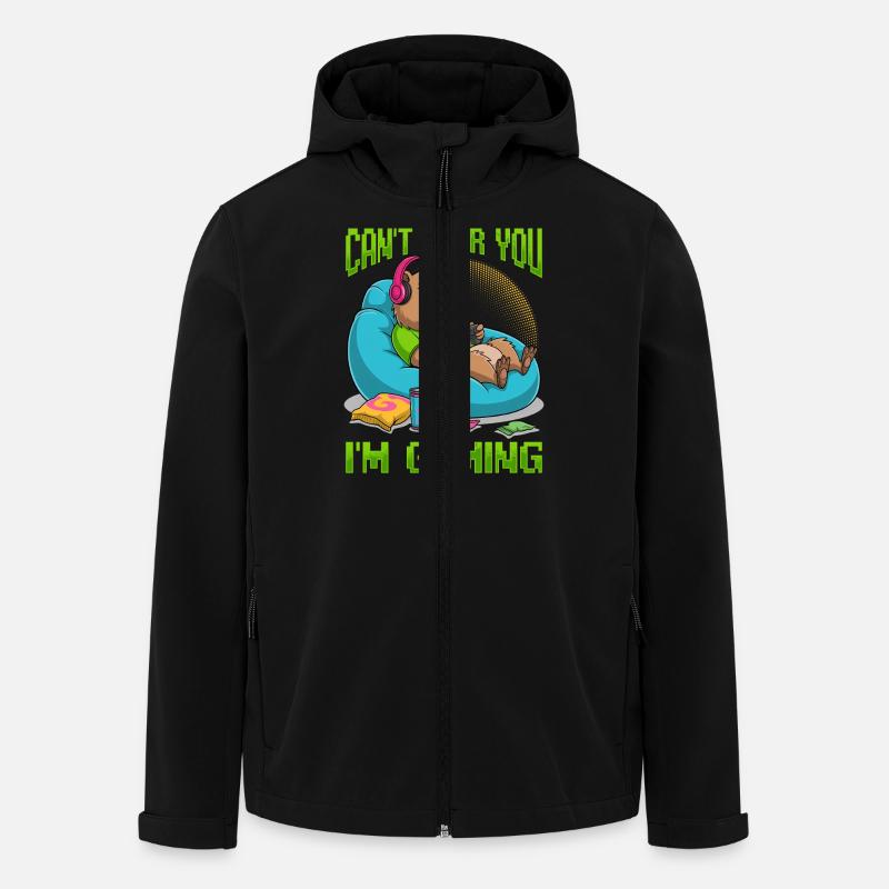 Capybara Gamer Gaming - Recycelte Männer Softshell-Jacke von Stanley/Stella - Schwarz
