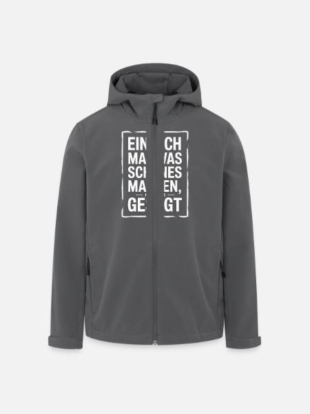 Einfach Mal Was Schoenes Machen Hat Er Gesagt - Recycelte Männer Softshell-Jacke von Stanley/Stella - Schwarz