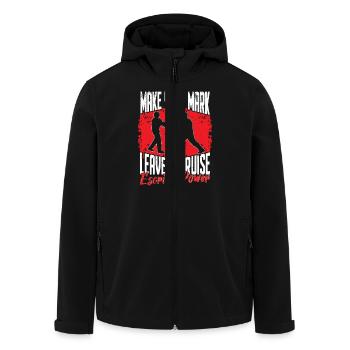 Escrima Power Arnis Kampfsport - Recycelte Männer Softshell-Jacke von Stanley/Stella - Schwarz - Vorne - AI Model Male 185 light (185cm)