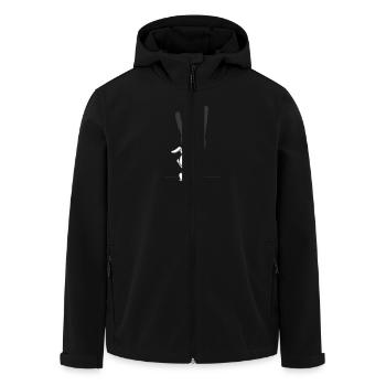 Rock Bunny – Le lapin le plus cool sous les projecteurs - Veste softshell homme en polyester recyclé Stanley/Stella - noir - Devant - AI Model Male 185 light (185cm)