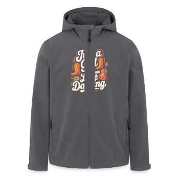 Juste une fille qui aime la danse en ligne - Veste softshell homme en polyester recyclé Stanley/Stella - charbon - Devant - AI Model Male 185 light (185cm)