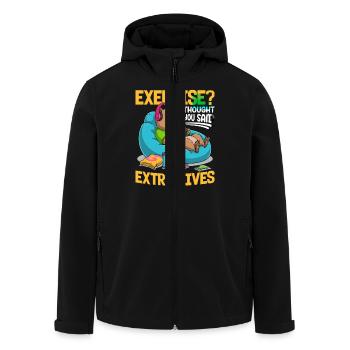 Capybara Gamer Gaming - Veste softshell homme en polyester recyclé Stanley/Stella - noir - Devant - AI Model Male 185 light (185cm)