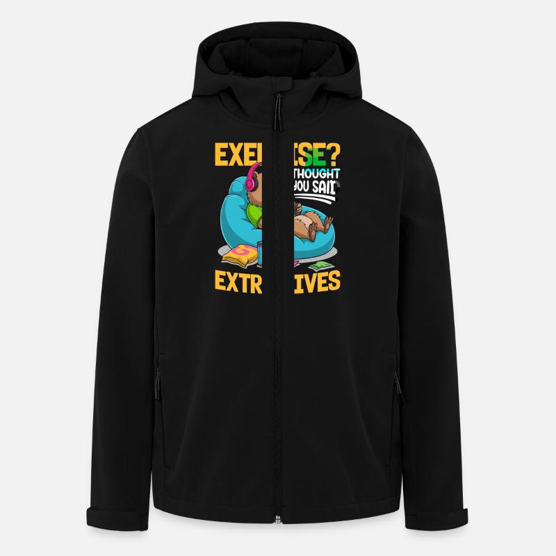 Capybara Gamer Gaming - Men’s Recycled Softshell Jacket by Stanley/Stella - black