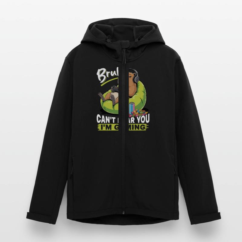 Capybara Gamer Gaming Recycelte Männer Softshell-Jacke von Stanley/Stella