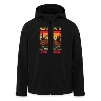 Radfahrer MIR REICHT'S ICH GEH RAD FAHREN Lustiges - Recycelte Männer Softshell-Jacke von Stanley/Stella - Schwarz - Vorne - AI Model Male 185 light (185cm)