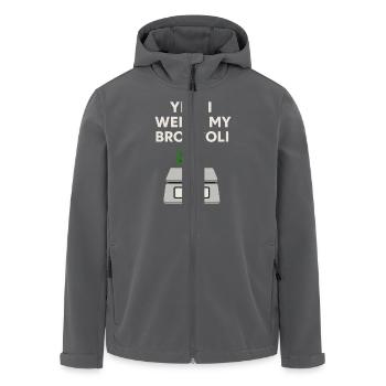 Prepared Squad Meal Planner Food Organization - Men’s Recycled Softshell Jacket by Stanley/Stella - anthracite - Front - AI Model Male 185 light (185cm)