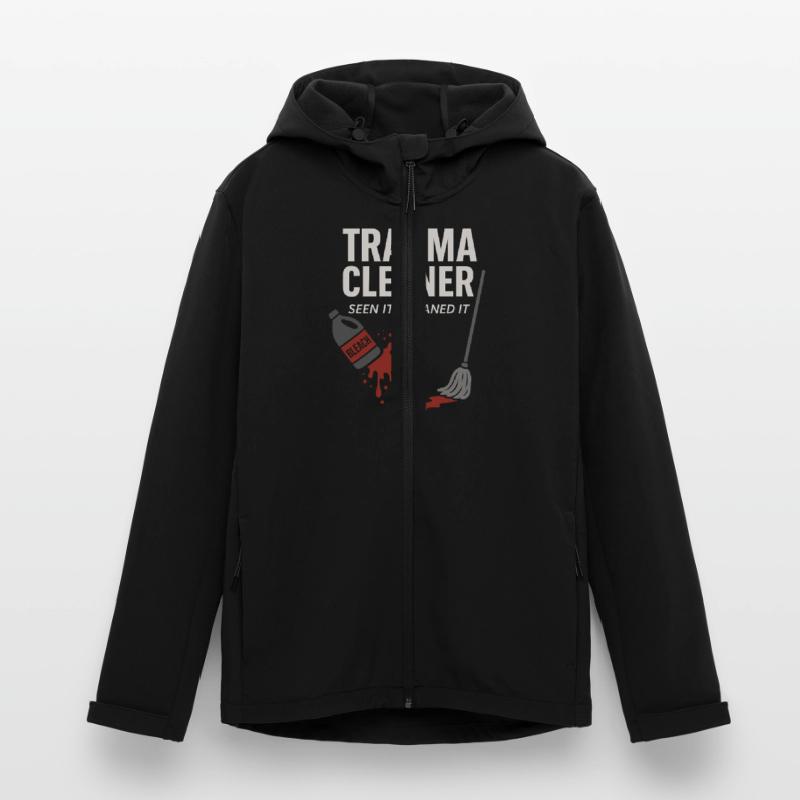 Forensic Cleaner Dark Humor Tatort Biohazard Recycelte Männer Softshell-Jacke von Stanley/Stella