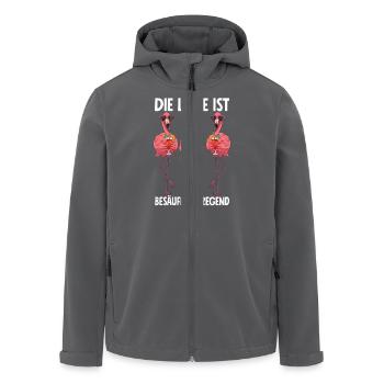 Die Lage Ist Besäufniserregend - Recycelte Männer Softshell-Jacke von Stanley/Stella - Anthrazit - Vorne - AI Model Male 185 light (185cm)