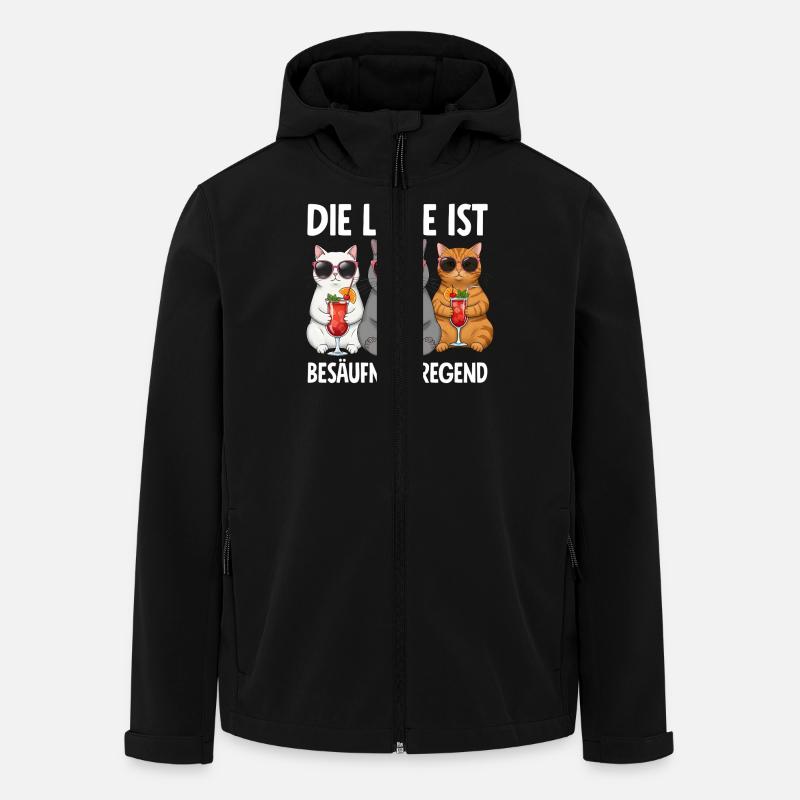 Die Lage Ist Besäufniserregend - Recycelte Männer Softshell-Jacke von Stanley/Stella - Schwarz