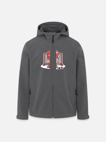 Lustiger Eishockey Tormann Hockey Design - Recycelte Männer Softshell-Jacke von Stanley/Stella - Schwarz