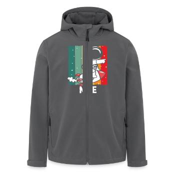 Astronaut Adventure Neuvième anniversaire - Veste softshell homme en polyester recyclé Stanley/Stella - charbon - Devant - AI Model Male 185 light (185cm)