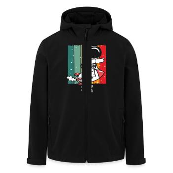 Astronaute de style rétro pour un enfant de six ans - Veste softshell homme en polyester recyclé Stanley/Stella - noir - Devant - AI Model Male 185 light (185cm)