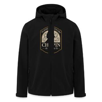 Pianiste classique Piano Life Musique Récital - Veste softshell homme en polyester recyclé Stanley/Stella - noir - Devant - AI Model Male 185 light (185cm)