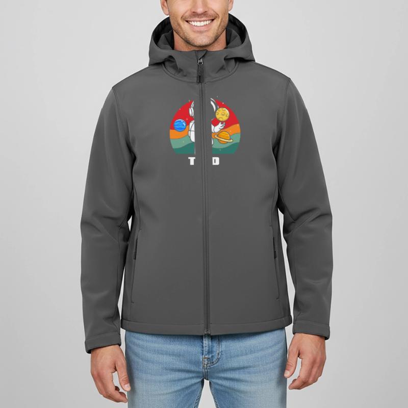 Astronaut adventure in space for two Men’s Recycled Softshell Jacket by Stanley/Stella