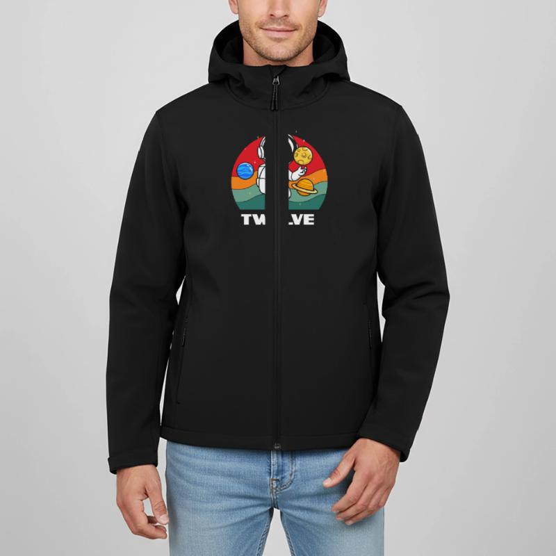 Aventure d’anniversaire de douze ans d’astronaute Veste softshell homme en polyester recyclé Stanley/Stella