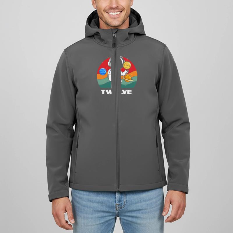 Aventure d’anniversaire de douze ans d’astronaute Veste softshell homme en polyester recyclé Discoverer Stanley/Stella
