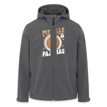 Pizzelle Waffel - Italienische Waffeln - Recycelte Männer Softshell-Jacke von Stanley/Stella - Anthrazit - Vorne - AI Model Male 185 light (185cm)