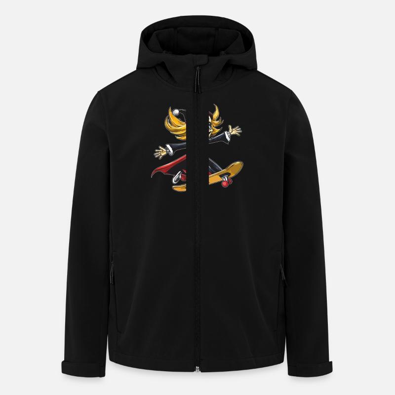 SENSENMANN FRAU SKATEBOARD - Recycelte Männer Softshell-Jacke von Stanley/Stella - Schwarz