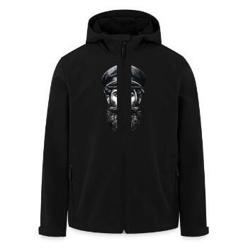 North Sea Bubble Captain Sailor - Men’s Recycled Softshell Jacket by Stanley/Stella - black - Front - AI Model Male 185 light (185cm)