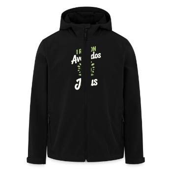 Coole Avocado für Christen - Recycelte Männer Softshell-Jacke von Stanley/Stella - Schwarz - Vorne - AI Model Male 185 light (185cm)