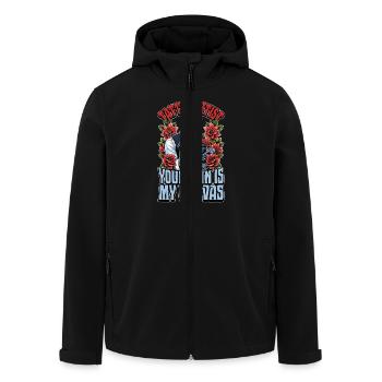 Tattoo Artist Your Skin Is My Canvas Tattoo Lover - Recycelte Männer Softshell-Jacke von Stanley/Stella - Schwarz - Vorne - AI Model Male 185 light (185cm)