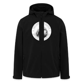 LE PAYS A BESOIN DE FEMMES FORTES - Veste softshell homme en polyester recyclé Stanley/Stella - noir - Devant - AI Model Male 185 light (185cm)