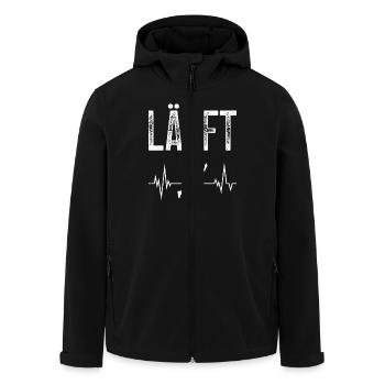 Läufer LÄUFT Laufen Lustiges Marathon - Recycelte Männer Softshell-Jacke von Stanley/Stella - Schwarz - Vorne - AI Model Male 185 light (185cm)