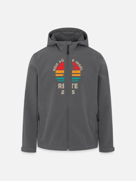 Reif für die Rente 2025 - Recycelte Männer Softshell-Jacke von Stanley/Stella - Schwarz