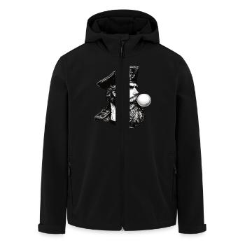 North Sea Bubble Captain Sailor - Men’s Recycled Softshell Jacket by Stanley/Stella - black - Front - AI Model Male 185 light (185cm)