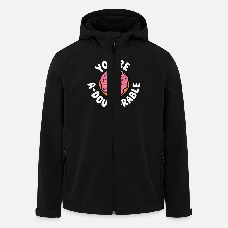 Cute Donut Pun - Recycelte Männer Softshell-Jacke von Stanley/Stella - Schwarz