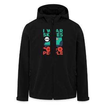 Je porte des patins et des tueurs à gages Roller Derby Patinage - Veste softshell homme en polyester recyclé Stanley/Stella - noir - Devant - AI Model Male 185 light (185cm)