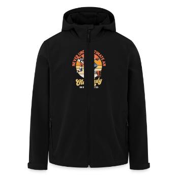 Ne sous-estimez jamais une vieille dame Roller Derby Skati - Veste softshell homme en polyester recyclé Stanley/Stella - noir - Devant - AI Model Male 185 light (185cm)