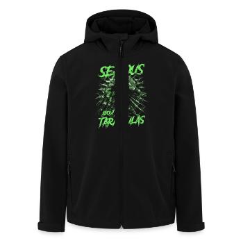 Serious About Tarantulas Pet Spider Owner - Men’s Recycled Softshell Jacket by Stanley/Stella - black - Front - AI Model Male 185 light (185cm)