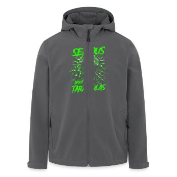 Serious About Tarantulas Pet Spider Owner - Men’s Recycled Softshell Jacket by Stanley/Stella - anthracite - Front - AI Model Male 185 light (185cm)