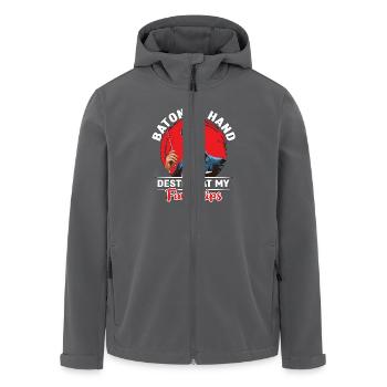 Music Director Baton In Hand Music Lover Musician - Men’s Recycled Softshell Jacket by Stanley/Stella - anthracite - Front - AI Model Male 185 light (185cm)