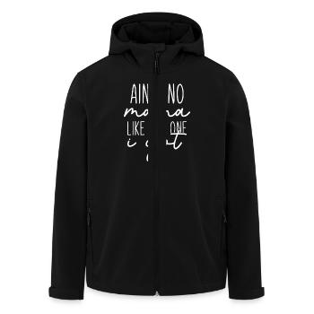N’y a-t-il pas de maman comme celle que j’ai eue - Veste softshell homme en polyester recyclé Stanley/Stella - noir - Devant - AI Model Male 185 light (185cm)